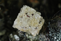 Gips -8 auf Fluorit -Rio Marina